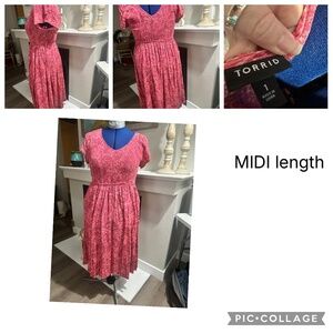 Torrid pick floral midi dress